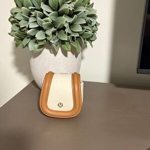 lululemon athletica Cream and Tan Mini Bag